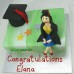Graduation  Book and Figurine Cake (D,V)